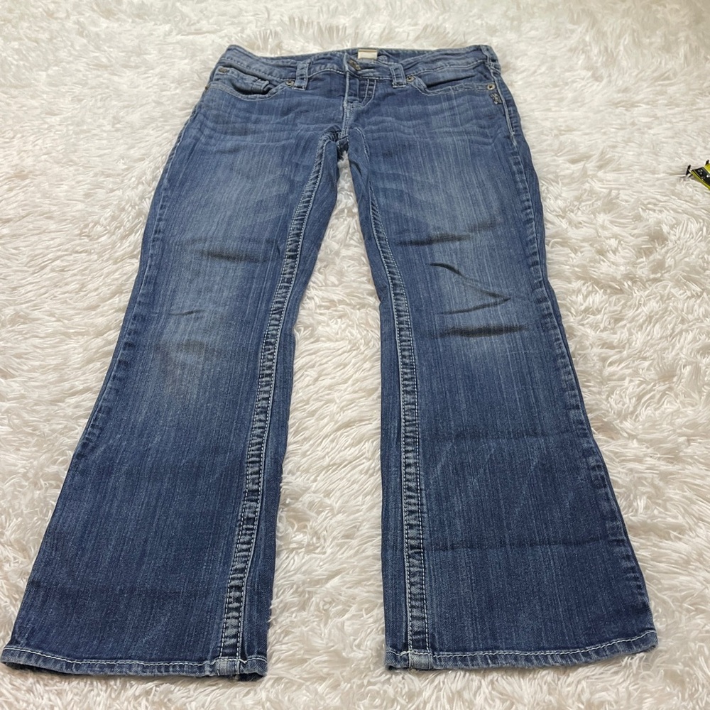 Silver AIKO Jeans Women's BOOTCUT in Classic Blue SIZE 27/31
